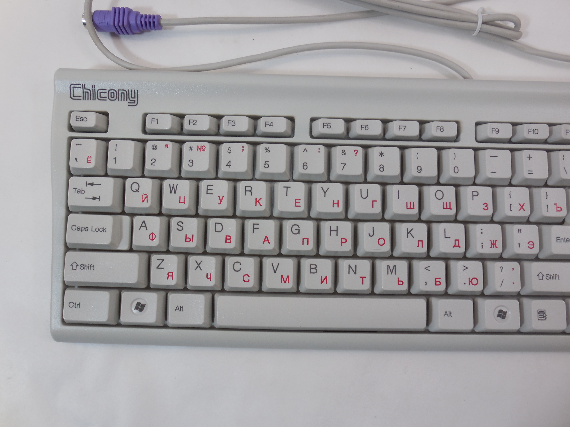 Клавиатура Chicony KB-9810 Beige PS/2 - Pic n 274787