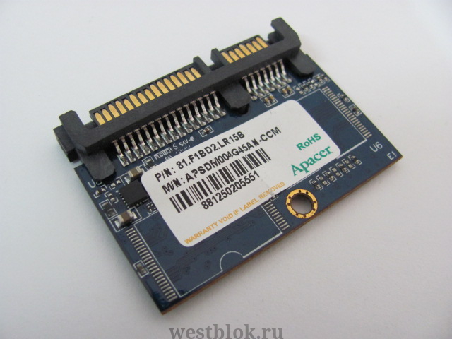 Твердотельный накопитель SATA DOM 4GB Apacer - Pic n 90566