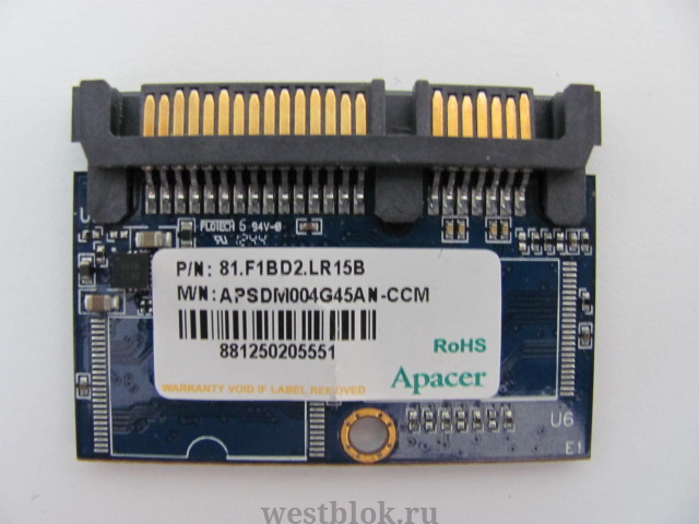 Твердотельный накопитель SATA DOM 4GB Apacer - Pic n 90566