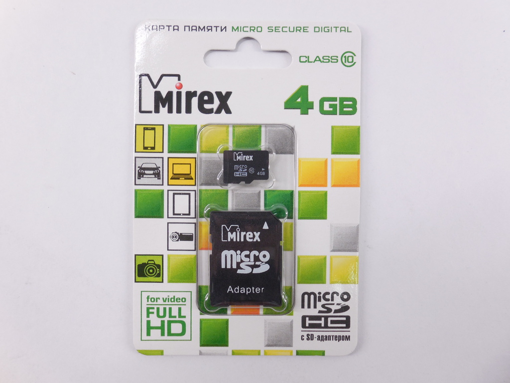 Карта памяти microSD 4Gb Mirex - Pic n 262078