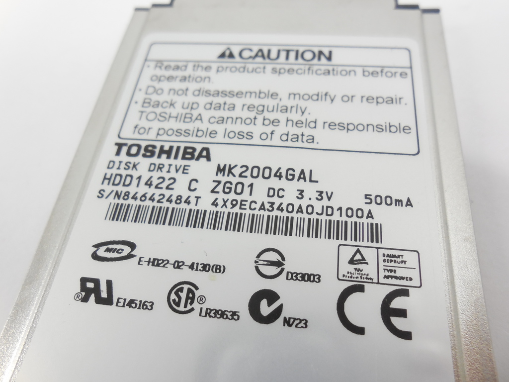 Жесткий диск HDD 1.8" IDE Toshiba - Pic n 264352