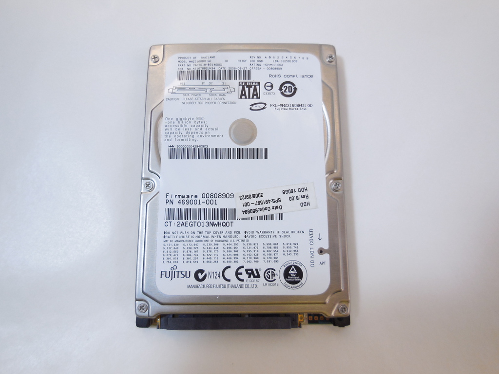Жесткий диск 2.5" HDD SATA-II 160Gb Fujitsu - Pic n 245214
