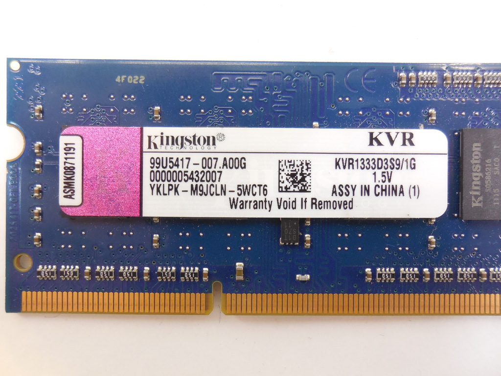 Оперативная память SODIMM DDR3 1Gb - Pic n 273471