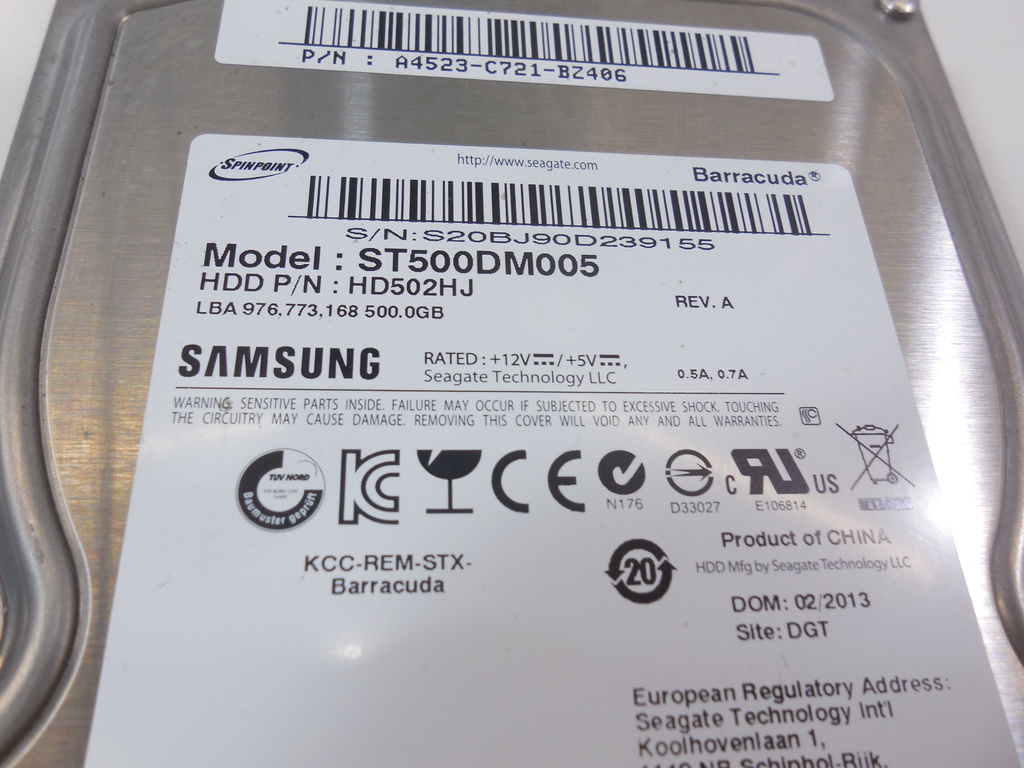 Жесткий диск 3.5 SATA 500Gb Samsung ST500DM005 - Pic n 250032