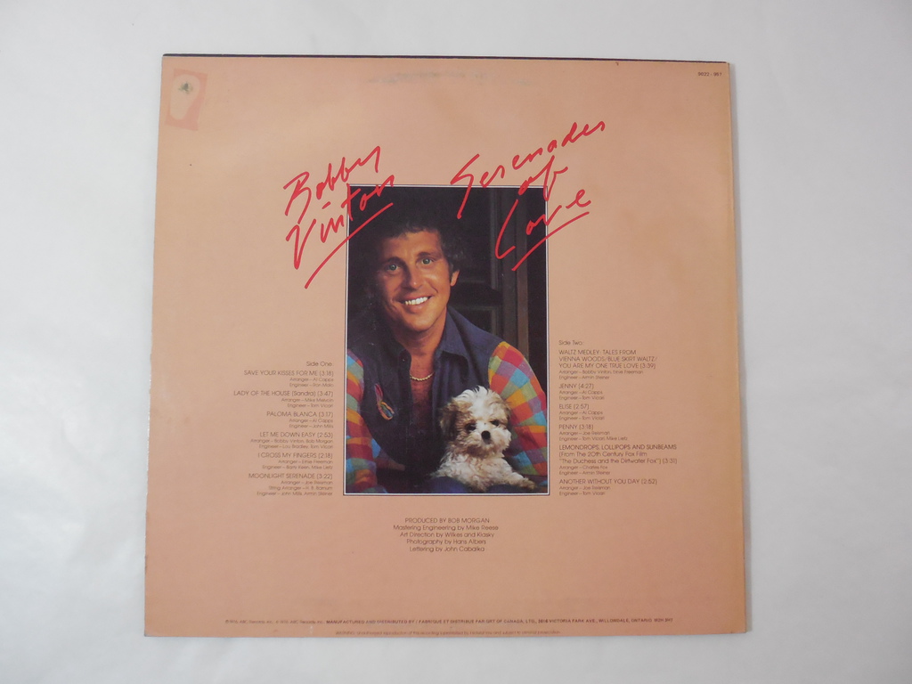 Пластинка Bobby Vinton — Serenades of Love - Pic n 278225