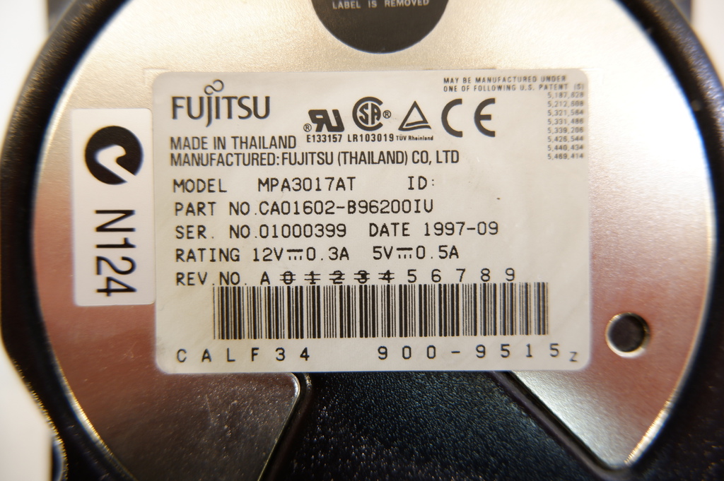 Жёсткий диск IDE Fujitsu PicoBird MPA3017AT 1,7GB - Pic n 281697
