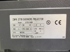 Оверхед-проектор 3M M2770 - Pic n 263374
