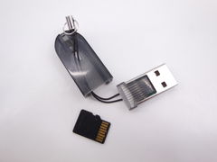 Брелок Кардридер Мини USB для MicroSD карт - Pic n 267729