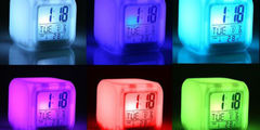 Цифровые часы-будильник световой кубик 6 цветов - Pic n 277186