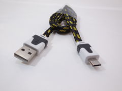 Кабель USB Am на микро в тканевый оплётке — 1 метр - Pic n 278014