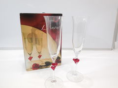  2 бокала для шампанского Amour (красные сердца) - Pic n 279534