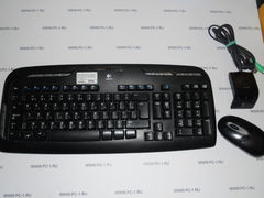 Беспроводной набор клавиатура + мышь LogiTech Cordless Desktop EX110 /USB /Цвет: черный /Кол-во доп. Клавиш: 12