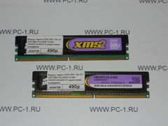 Модуль памяти DDR2 800 1Gb KIT 2X512Mb PC2-6400 Corsair CM2X512A-6400 /С радиаторами охлаждения