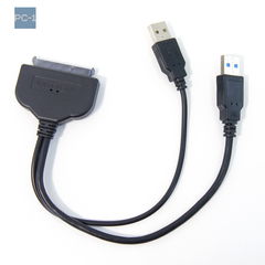 Адаптер USB3.0 Am + доп. питания USB2.0 на SATA для подключения HDD или SSD 2.5" к ПК и Ноутбуку. Не требуется источник питания! - Pic n 277072