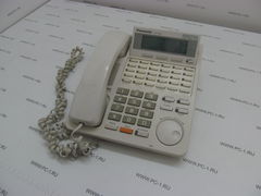 Системный телефон Panasonic KX-T7433 /Цифровой /ЖК-дисплей (3 строки, 16 символов) /24 программируемыми кнопками, спикерфоном, порт дополнительного устройства (XDP) /цвет: белый