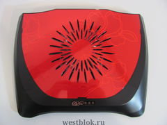 Подставка для ноутбука Apple Notebook Cooler / подстветка, 1 вентилятор 80х15мм, 18dBA, 1500 ± 10% RPM, 267x208x26мм, цвет красный, ВОХ