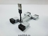 USB-хаб HB-28 Трансформер /4хUSB 2.0 порта, пассивный, цвет серебристый /RTL /НОВЫЙ