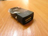 Автомобильное зарядное устройство USB/ выходной ток 5В 1А/ микроразмер — целиком входит в разъем прикуривателя/ подсветка при работе/ OEM /НОВОЕ