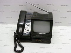 Видеодомофон с телефоном и телевизором Wooju WJ-350 /Монитор ч/б 5" /500 тв лин.