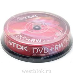 DVD-RW Disc TDK 4.7Gb 4x 1 шт на шпинделе.
