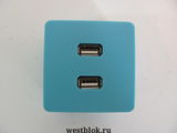 USB-хаб + Card Reader COMBO голубой - Pic n 76511