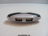 USB-хаб HB-6026HF овальный мяч Бело-Черный - Pic n 76904